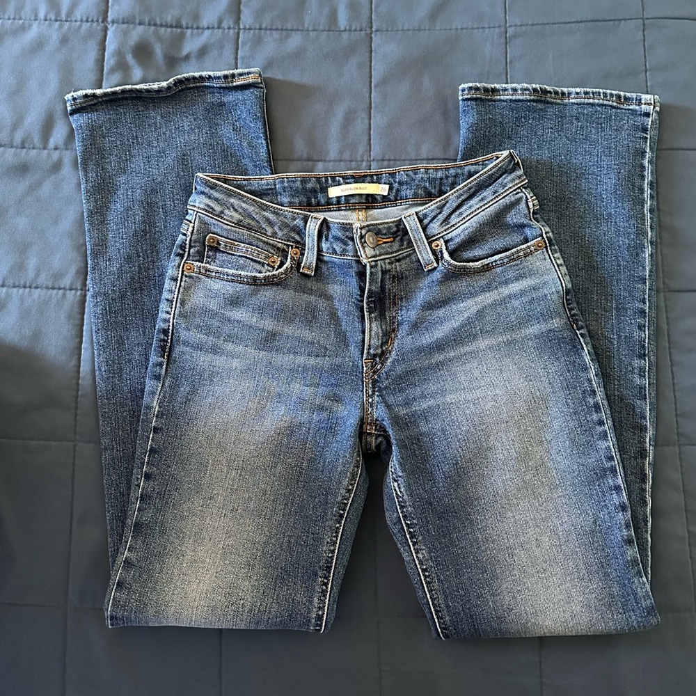 Levi’s Women’s Super low Boot Jeans Blue Size 26